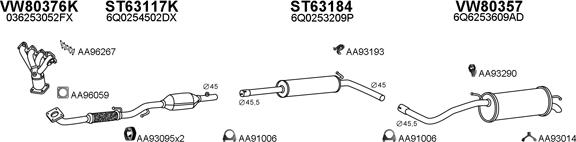 Veneporte 600046 - Система випуску ОГ autozip.com.ua