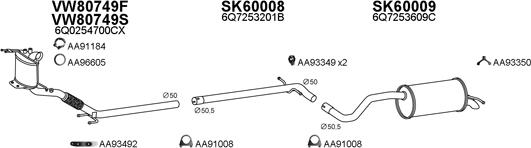 Veneporte 600169 - Система випуску ОГ autozip.com.ua