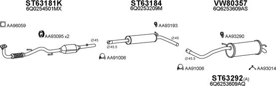 Veneporte 600103 - Система випуску ОГ autozip.com.ua