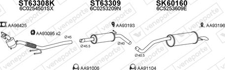 Veneporte 600227 - Система випуску ОГ autozip.com.ua