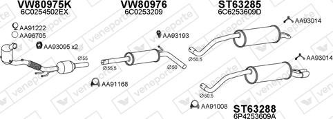 Veneporte 630393 - Система випуску ОГ autozip.com.ua