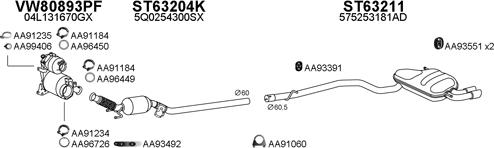 Veneporte 630332 - Система випуску ОГ autozip.com.ua