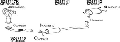 Veneporte 670076 - Система випуску ОГ autozip.com.ua