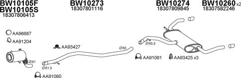 Veneporte 100141 - Система випуску ОГ autozip.com.ua