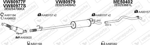 Veneporte 800914 - Система випуску ОГ autozip.com.ua