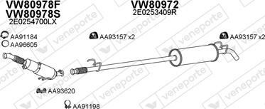 Veneporte 800922 - Система випуску ОГ autozip.com.ua