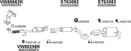 Veneporte 800431 - Система випуску ОГ autozip.com.ua