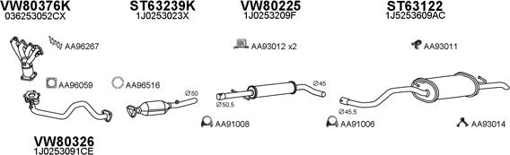 Veneporte 800585 - Система випуску ОГ autozip.com.ua