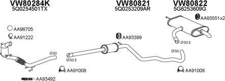 Veneporte 800756 - Система випуску ОГ autozip.com.ua