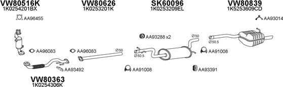 Veneporte 800768 - Система випуску ОГ autozip.com.ua