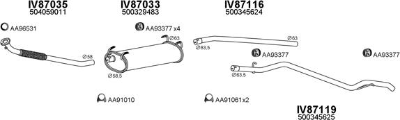 Veneporte 870039 - Система випуску ОГ autozip.com.ua