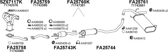 Veneporte 250237 - Система випуску ОГ autozip.com.ua