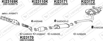 Veneporte 230072 - Система випуску ОГ autozip.com.ua