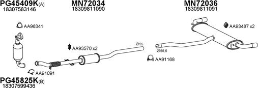 Veneporte 720033 - Система випуску ОГ autozip.com.ua