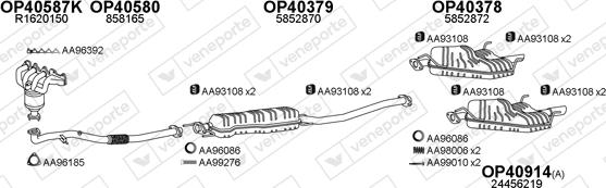 Veneporte 770394 - Система випуску ОГ autozip.com.ua