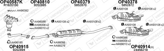 Veneporte 770395 - Система випуску ОГ autozip.com.ua