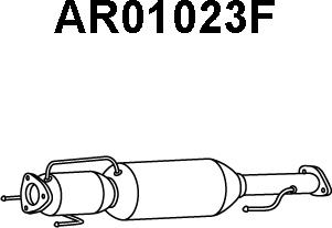 Veneporte AR01023F - Сажі / частковий фільтр, система вихлопу ОГ autozip.com.ua