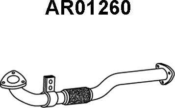 Veneporte AR01260 - Труба вихлопного газу autozip.com.ua