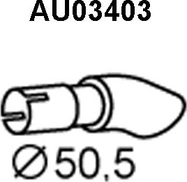 Veneporte AU03403 - Труба вихлопного газу autozip.com.ua