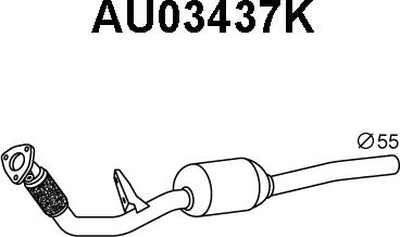 Veneporte AU03437K - Каталізатор autozip.com.ua