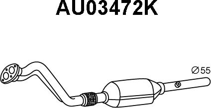 Veneporte AU03472K - Каталізатор autozip.com.ua