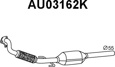 Veneporte AU03162K - Каталізатор autozip.com.ua