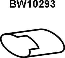 Veneporte BW10293 - Труба вихлопного газу autozip.com.ua
