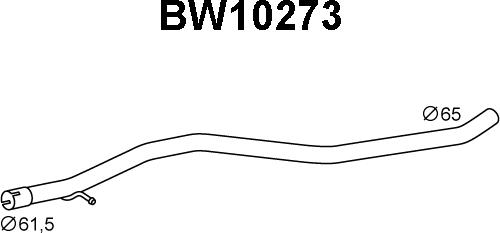 Veneporte BW10273 - Труба вихлопного газу autozip.com.ua