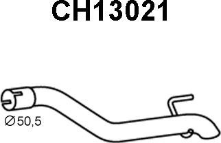 Veneporte CH13021 - Труба вихлопного газу autozip.com.ua