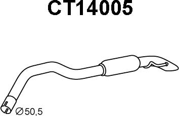 Veneporte CT14005 - Глушник вихлопних газів кінцевий autozip.com.ua