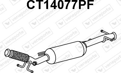Veneporte CT14077PF - SCR Catalytic Converter autozip.com.ua