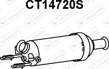 Veneporte CT14720S - Сажі / частковий фільтр, система вихлопу ОГ autozip.com.ua