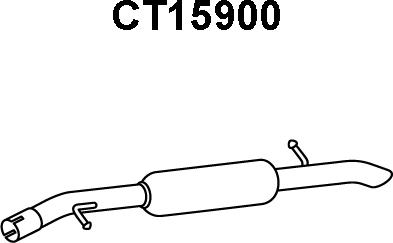 Veneporte CT15900 - Труба вихлопного газу autozip.com.ua