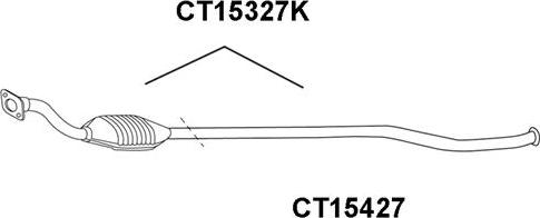 Veneporte CT15427 - Ремонтна трубка, каталізатор autozip.com.ua