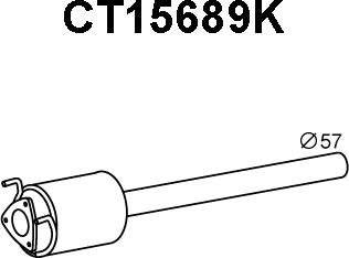 Veneporte CT15689K - Каталізатор autozip.com.ua