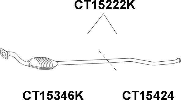 Veneporte CT15222K - Каталізатор autozip.com.ua