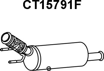 Veneporte CT15791F - Сажі / частковий фільтр, система вихлопу ОГ autozip.com.ua