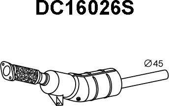 Veneporte DC16026S - Сажі / частковий фільтр, система вихлопу ОГ autozip.com.ua