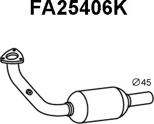 Veneporte FA25406K - Каталізатор autozip.com.ua