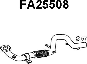 Veneporte FA25508 - Труба вихлопного газу autozip.com.ua
