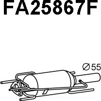 Veneporte FA25867F - Сажі / частковий фільтр, система вихлопу ОГ autozip.com.ua
