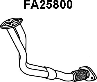 Veneporte FA25800 - Труба вихлопного газу autozip.com.ua