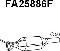 Veneporte FA25886F - Сажі / частковий фільтр, система вихлопу ОГ autozip.com.ua