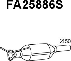 Veneporte FA25886S - Сажі / частковий фільтр, система вихлопу ОГ autozip.com.ua