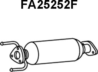 Veneporte FA25252F - Сажі / частковий фільтр, система вихлопу ОГ autozip.com.ua