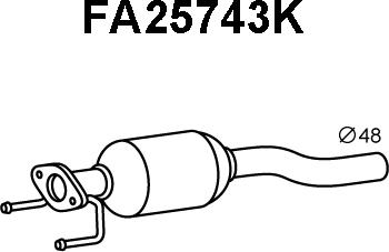 Veneporte FA25743K - Каталізатор autozip.com.ua