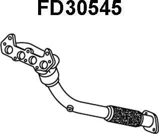 Veneporte FD30545 - Труба вихлопного газу autozip.com.ua