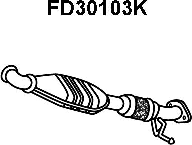 Veneporte FD30103K - Каталізатор autozip.com.ua