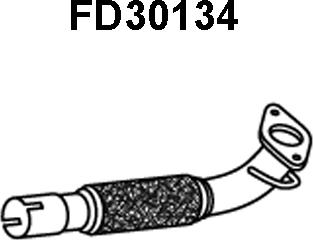 Veneporte FD30134 - Ремонтна трубка, сажі / частковий фільтр autozip.com.ua