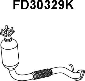 Veneporte FD30329K - Каталізатор autozip.com.ua